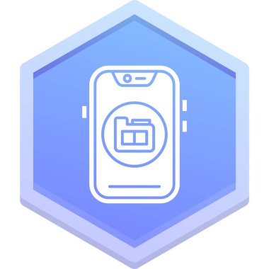 akıllı telefon simgesi, vektör illüstrasyonu basit tasarım