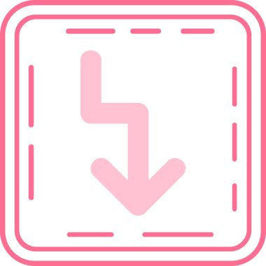 trend biçimi izole edilmiş arkaplanda simgeyi kapat