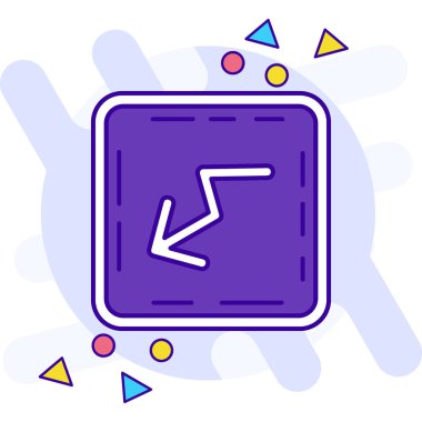 Modern bir simgenin vektör illüstrasyonu