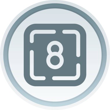 Sekiz numaralı simge, vektör illüstrasyonu