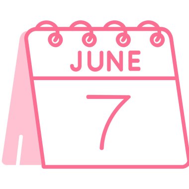 Takvim simgesinin vektör illüstrasyonu