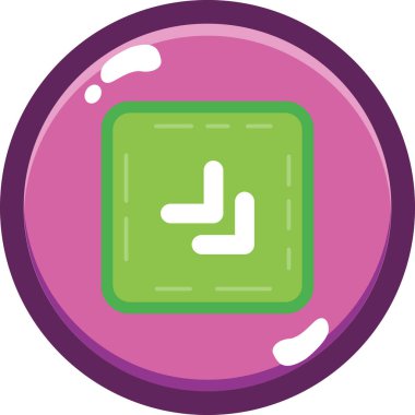 Modern bir simgenin vektör illüstrasyonu