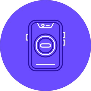 Akıllı telefon simgesinin vektör illüstrasyonu