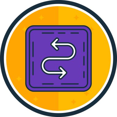 Yön. Web simgesi basit tasarım