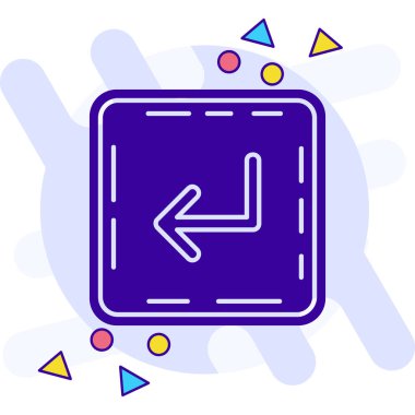 Ok. Web simgesi basit illüstrasyon