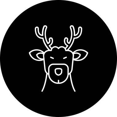 Moda tarzında izole edilmiş geyik simgesi