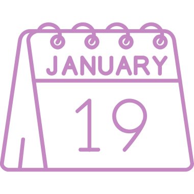 Takvim simgesi, vektör çizimi