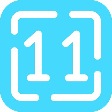 bir numaralı simge işaret sembolü tasarımı