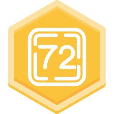 2 numaralı simge, vektör illüstrasyonu