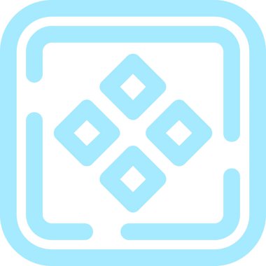 Modern yiyecek ikonunun vektör illüstrasyonu