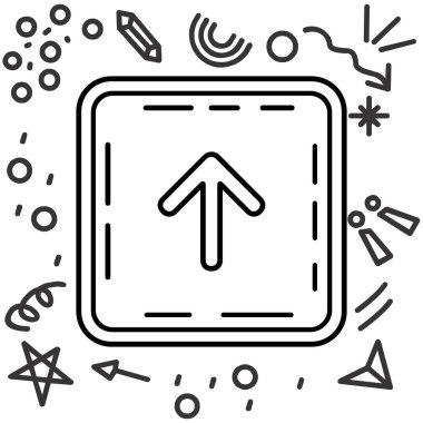 Ok simgesi tasarım vektörü