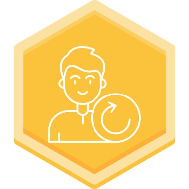 Müşteri değerlendirme ikonu. Web için basit bir müşteri inceleme vektör simgesi çizimi