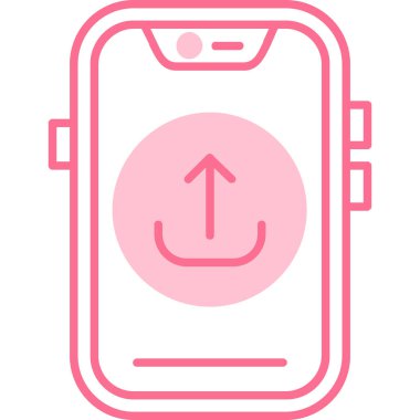 Vektör akıllı telefon simgesi illüstrasyonu