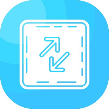 Beyaz arkaplanda izole edilmiş bir yön simgesiyle ana hatları doldurulmuş yol işareti. yön sembolü. Yön işareti. vektör.