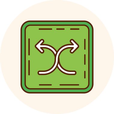 Çember vektör simgesini karıştır