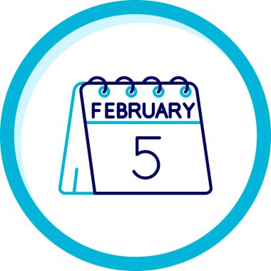 Takvim simgesi, vektör çizimi