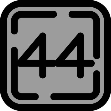 Taslak biçiminde 45. takvim simgesi