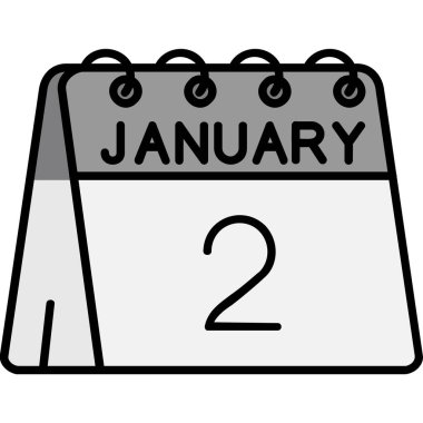 Takvim simgesi, vektör çizimi