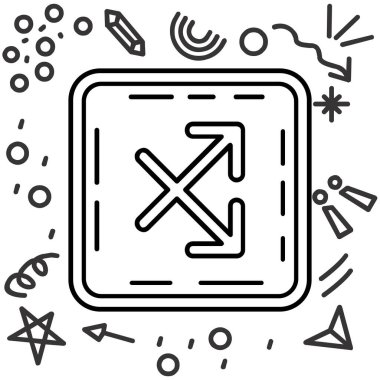 bayrak ikonu vektör illüstrasyonu