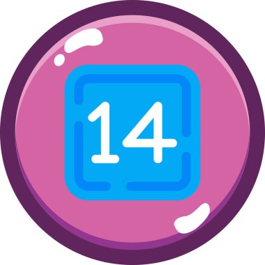 Dolu takvim tarihi simgesi - taslak biçimi