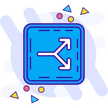 ok simgesi vektör illüstrasyonu