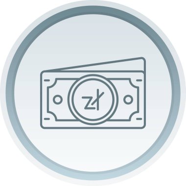 Dolar banknot ikonu moda tasarım tarzında. Banknot beyaz arka planda izole edilmiş. banknot fatura vektör simgesi basit ve modern düz.