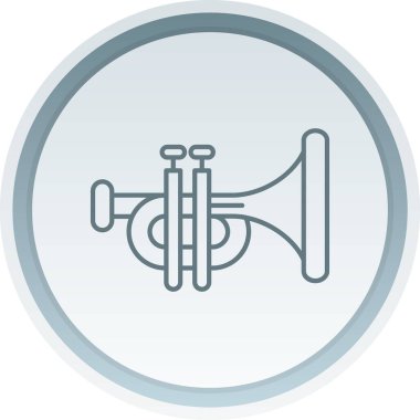 Trompet simge vektör çizim