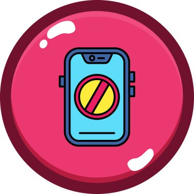 - Telefon. Web simgesi basit illüstrasyon