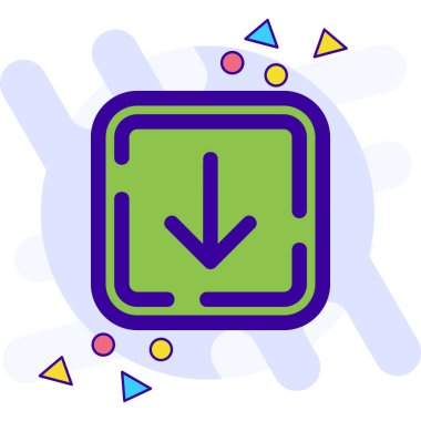 Oklar. Web simgesi basit illüstrasyon