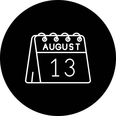 Takvim simgesinin vektör illüstrasyonu