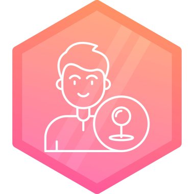 Modern simgenin vektör illüstrasyonu