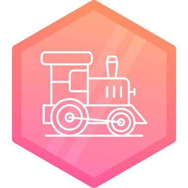 Benzersiz itfaiye aracı vektör simgesi