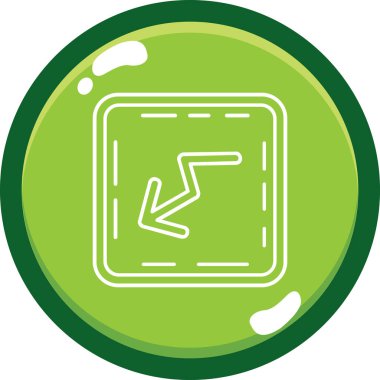 Moda biçimi izole edilmiş arkaplanda yol yolu simgesi