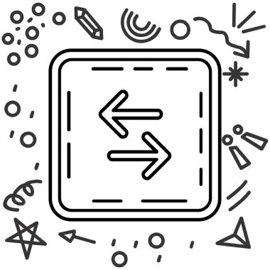 Ok simgesi tasarım vektörü