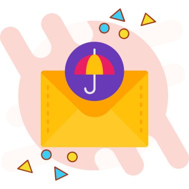 e- posta zarfı vektör simgesi