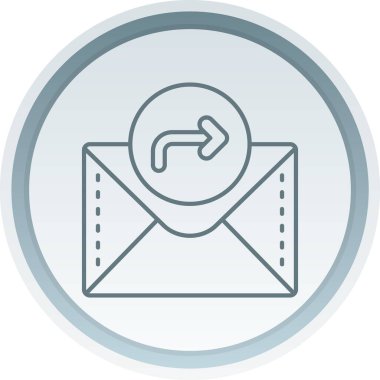 Zarf. Web simgesi basit illüstrasyon