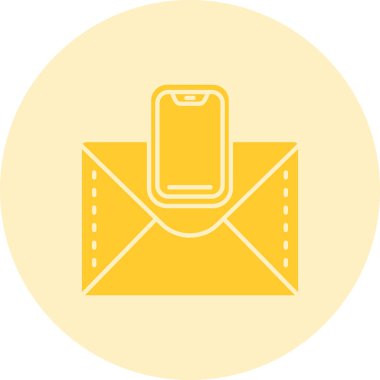 Zarf. Web simgesi basit illüstrasyon