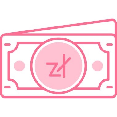 Nakit para simgesi düz stil