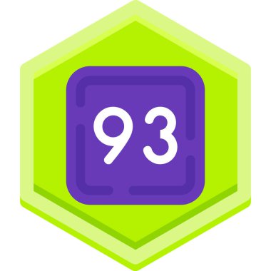 Moda biçimi izole edilmiş arkaplanda 9 numaralı simge