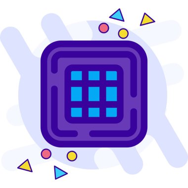 Mavi ve mor noktaların arka planının vektör çizimi