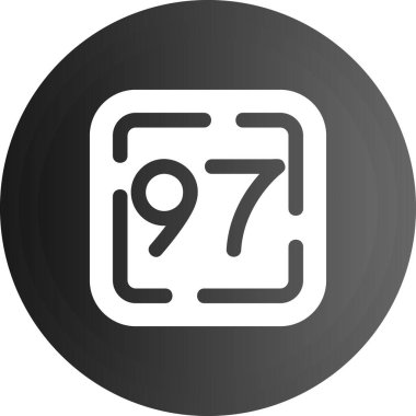 Tek bir izole edilmiş eksik sembolün vektör çizimi