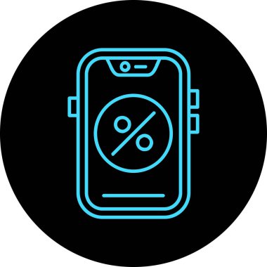 akıllı telefon simgesi vektör illüstrasyonu