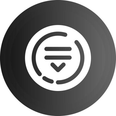 Yuvarlak bir simgenin vektör illüstrasyonu