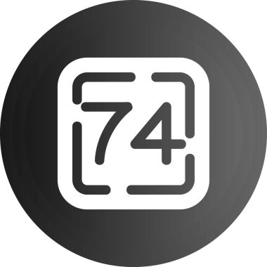 Tek izole edilmiş simgenin vektör illüstrasyonu