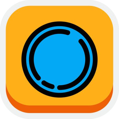 Kamera lens vektör simgesi