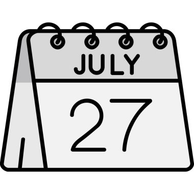 Takvim simgesi tasarımı, vektör illüstrasyonu