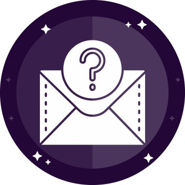 Bir posta simgesinin vektör illüstrasyonu