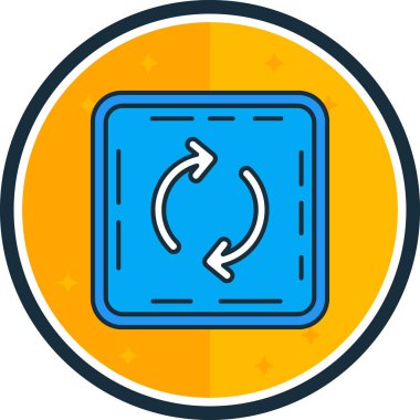 Modern bir simgenin vektör illüstrasyonu