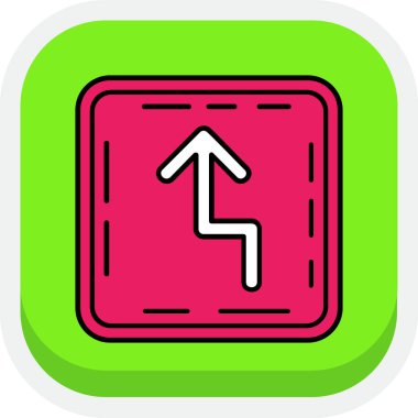 ok simgesi, basit vektör illüstrasyonu