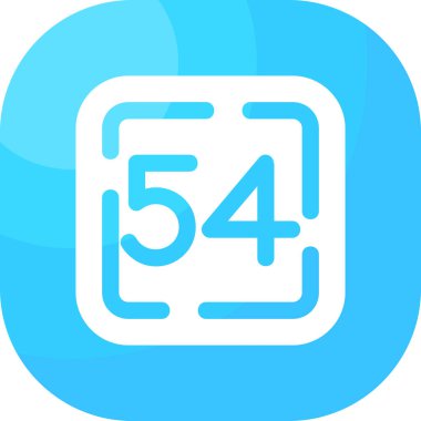 Beyaz arkaplanda 5 g simgesi izole edildi